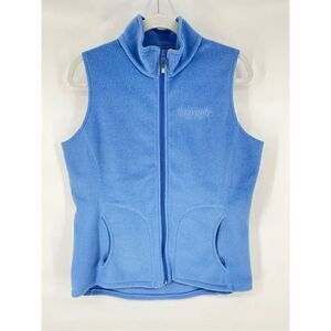 Woolrich Vintage 90's Fleece Vest Womans Large Heavenly Lake Tahoe Embroidered
